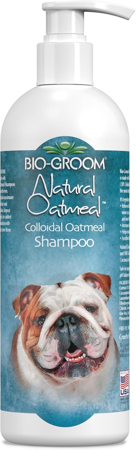 Bio-Groom, Oatmeal Dog Shampoo – for Allergies and Itching, Cruelty-Free, Dog Bathing Supplies, Puppy Shampoo for Sensitive Skin, Made in USA, Anti-Itch Dog Products – 32 fl oz 1-Pack