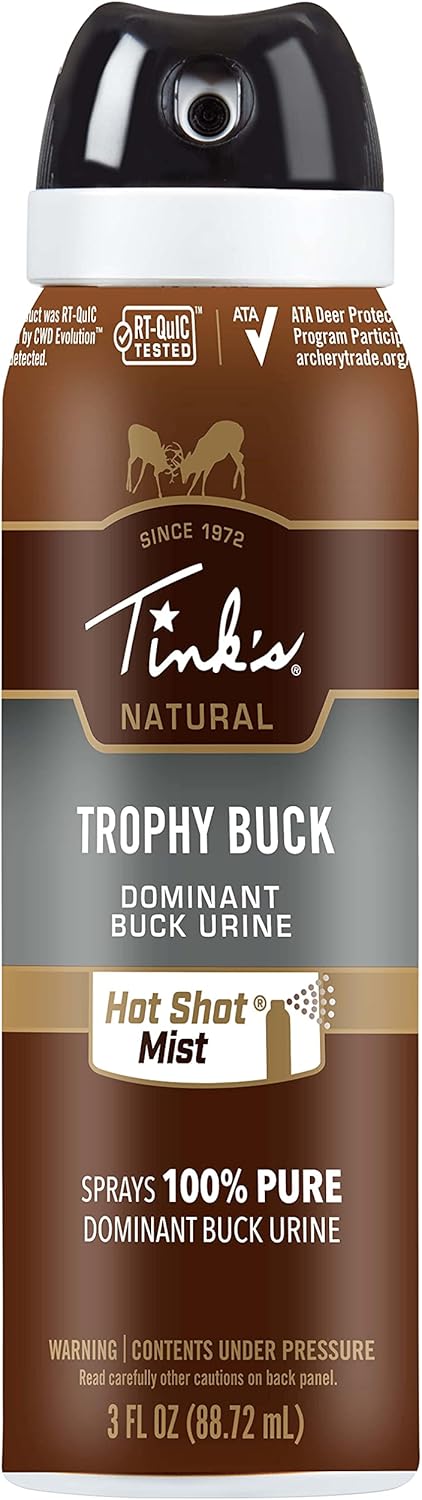 Tink's, Hot Shot Trophy Buck Mist Aerosol Can, 3-Ounce