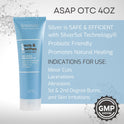 American Biotech Labs, ASAP OTC Wound Dressing Gel | SilverSol Ag₄O₄ 24 ppm Healing & Soothing Gel | 4 Oz