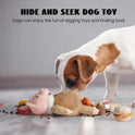 Nocciola, Stuffed Pig Dog Toys: Hide and Seek Funny Squeaky Crinkle Plush Dog Chew Toys for Small Medium Breed, Cognitive Training Pet Enrichment Gifts Supplies