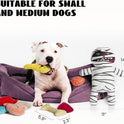 Nocciola, Zombie Mummy Dog Toys with Organs: Funny Cool Hide and Seek Squeaky Chew Toys for Puppies, Small and Medium Size Breed, Plush Stuffed Cognitive Puzzle Toys for Training