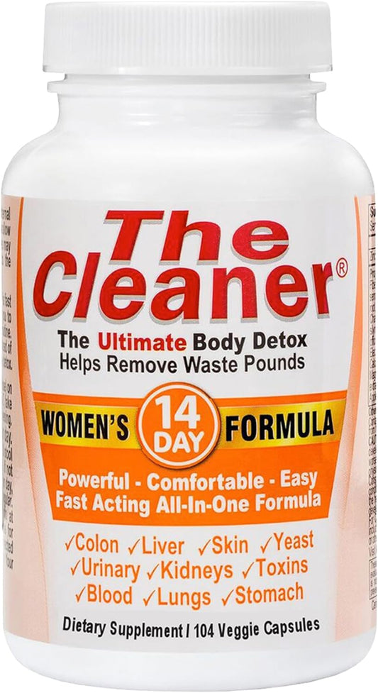Century Systems, The Cleaner Detox, Powerful 14-Day Complete Internal Cleansing Formula for Women, Support Digestive Health, 104 Vegetarian Capsules