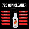 SLIP 2000, 725 Gun Cleaner and Degreaser, Removes Deposits of Carbon, Grease, Grime, All Purpose Gun Cleaner, Trigger Spray Bottle, 16 fl oz