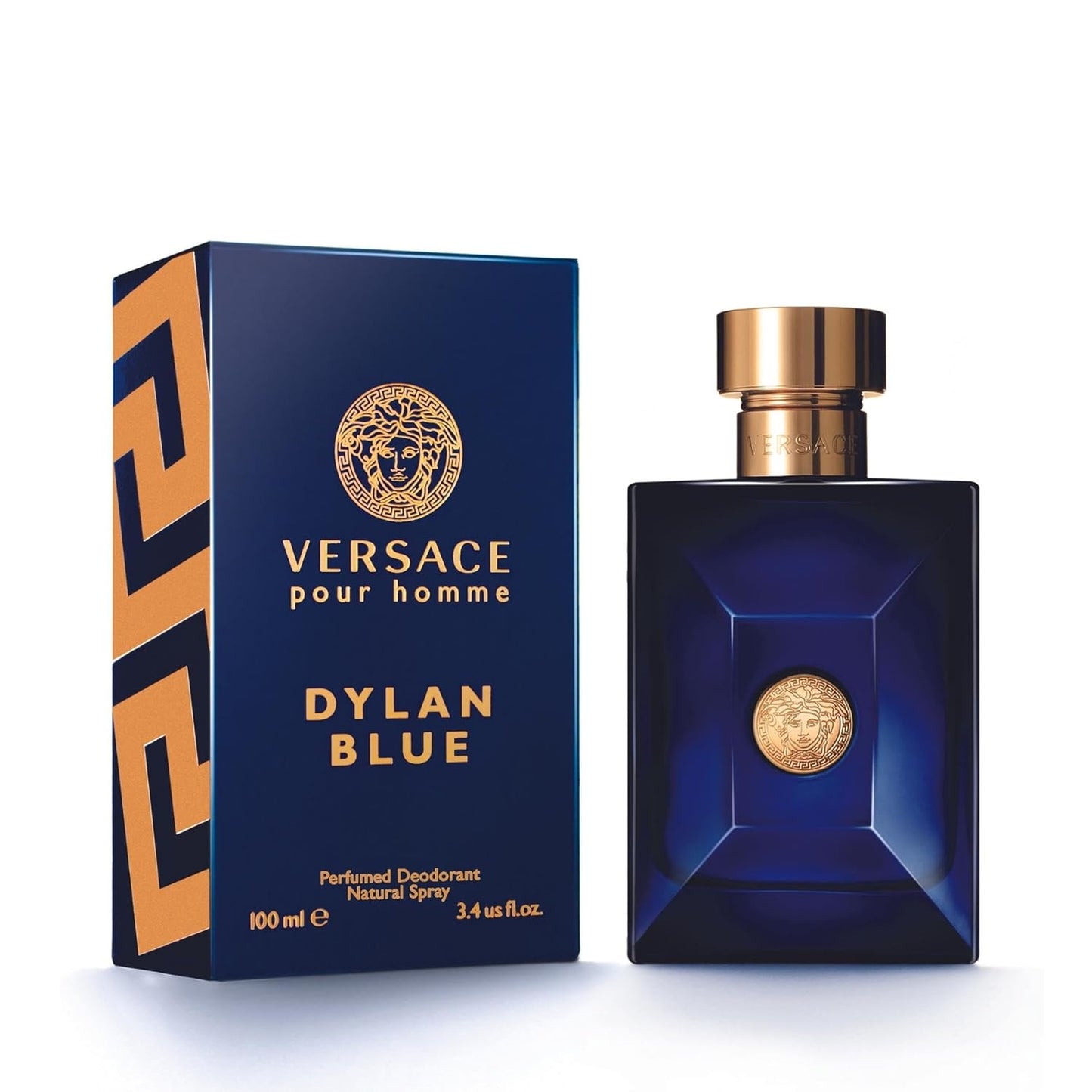 Versace, Pour Homme Dylan Blue for Men 3.4 oz Perfumed Deodorant Spray