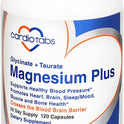 CardioTabs, Magnesium Plus – 200 mg of Magnesium Glycinate and Magnesium Taurate for Blood Pressure, Heart, Brain, Sleep & Mood Support – Highly Concentrated and Well Absorbed - 120 Capsules