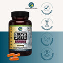 Amazing Herbs, Premium Black Seed Oil Capsules - High Potency, Cold Pressed Nigella Sativa Aids in Digestive Health, Immune Support & Brain Function - 60 Count, 1250mg (Pack of 3)