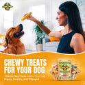 Tibetan Yak Cheese Dog Chew, Sticks (2 Medium Chews) - Natural, Handmade, Long-Lasting, Easy to Digest, Ideal for Medium Dogs and Aggressive Chewers, Rawhide, Grain and Gluten Free, Keeps Dogs Busy