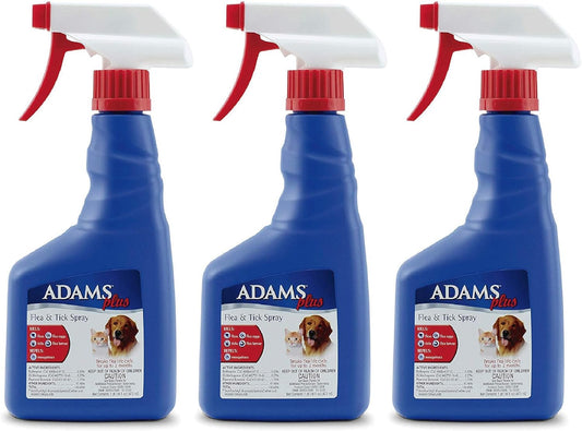 Adams, Flea & Tick Spray Plus Precor 16 oz - Pack of 3