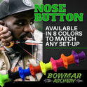 Bowmar Archery, Nose Button, Extremely Light Weight, Creates Consistent Anchor Point, Two Sizes Included