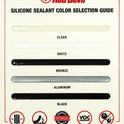 Red Devil, 0816 100% Silicone Sealant Architectural Grade, Silicone Architectural Grade RTV Sealant, A Water-Resistant Adhesive for Interior and Exterior Use, 9.8 oz. Tube, White, 1-Pack