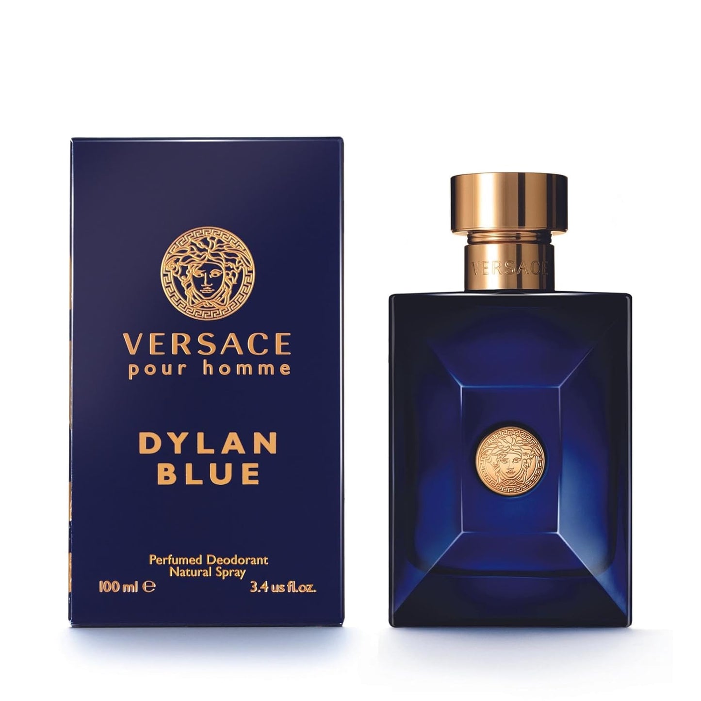 Versace, Pour Homme Dylan Blue for Men 3.4 oz Perfumed Deodorant Spray