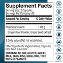 Dr. Barton's, Dizzy Stop  Vertigo Relief Products with Ginger and Grape Seed - Non-Drowsy Motion Sickness Pills for Dizziness Relief and Inner Ear Balance - 80 Count