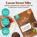 Navitas Organics, Cacao Sweet Nibs, 4oz. Bag, 28 Servings — Organic, Non-GMO, Gluten-Free
