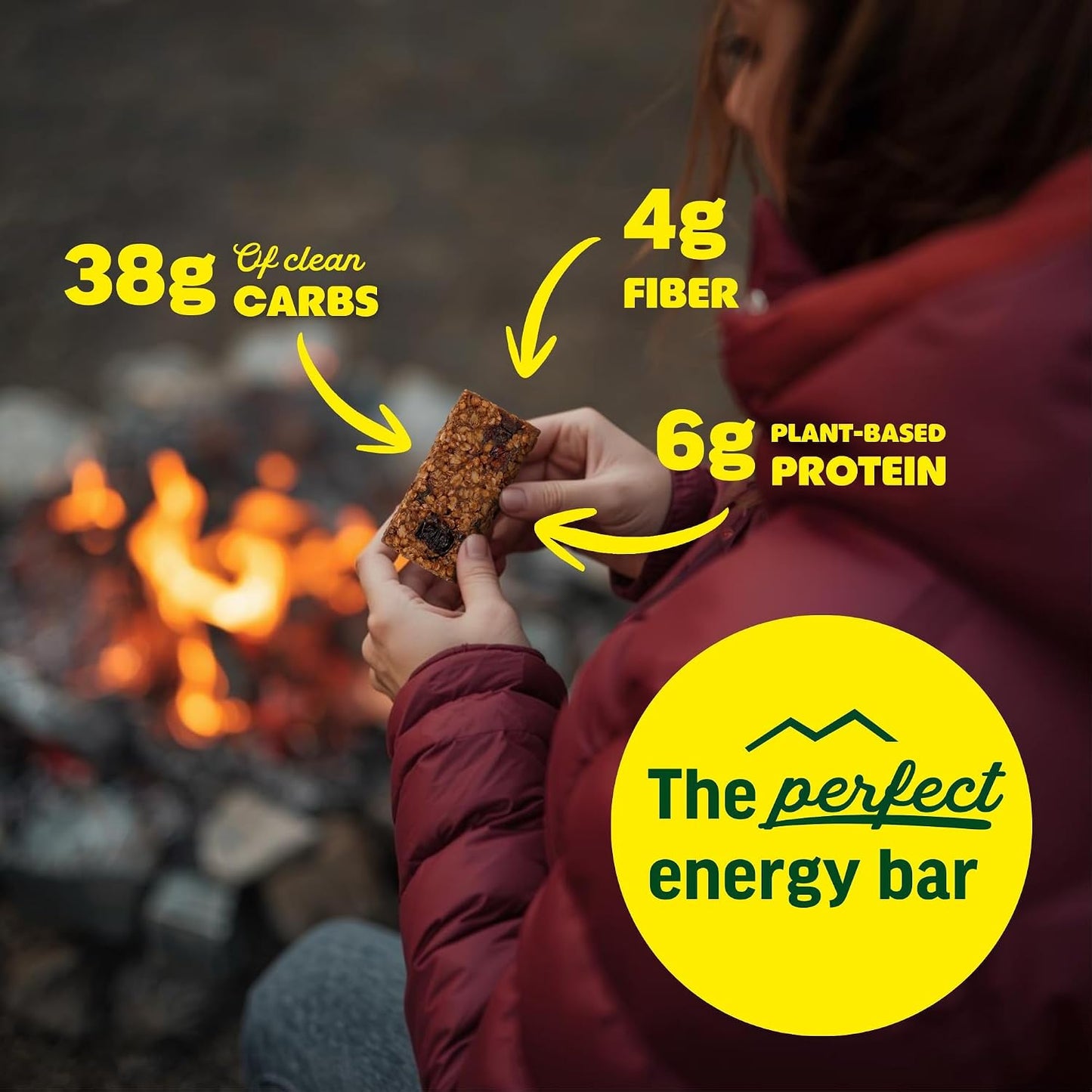 Kate’s, Real Food Organic Granola Bars - Dark Chocolate Cherry & Almond (2.2 oz, Pack of 12) - Organic Energy Bars Made with Gluten Free Oats - Non GMO, Soy Free, Whole Grains, and All Natural - Healthy Snacks