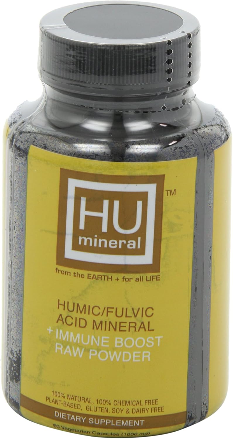 HUmineral, Humic and Fulvic Mineral Immune Boost Raw Powder Mineral Supplement, 60 Count