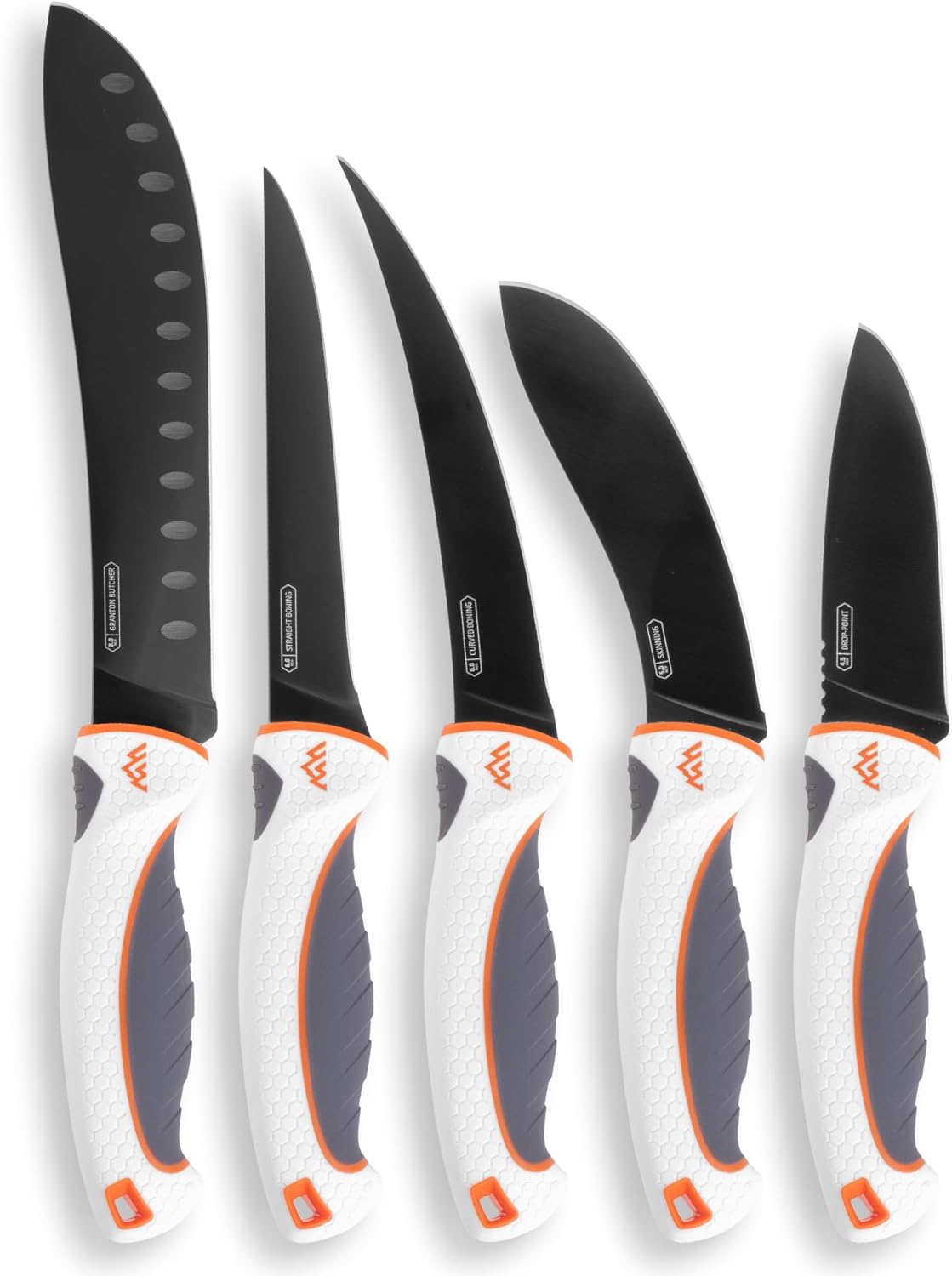 OUTDOOR EDGE, ErgoMax 6-Piece Professional Game Processing Knife Set | Caping & Boning Knives, Skinning Knife, Butcher Knife | Elite Big Game, Elk & Deer Hunting Gear | Perfect Field Dressing Knife Set