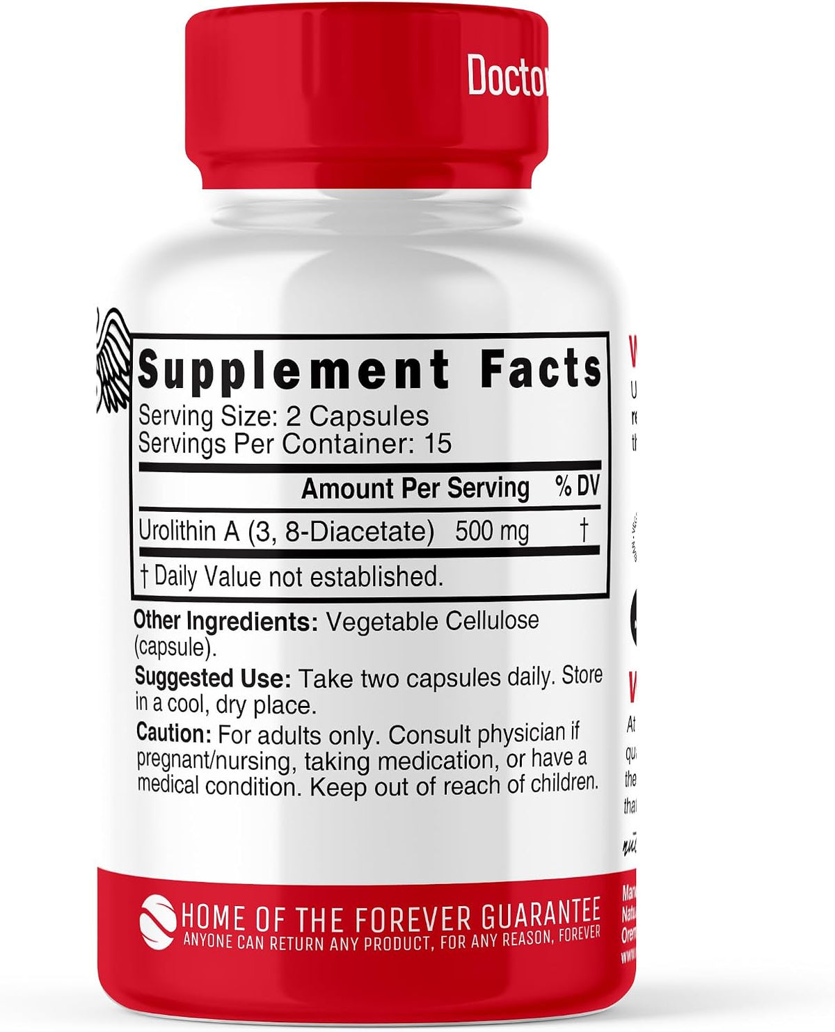 Nutri, Urolithin A Diacetate 500mg - Cellular Energy - 30 Caps