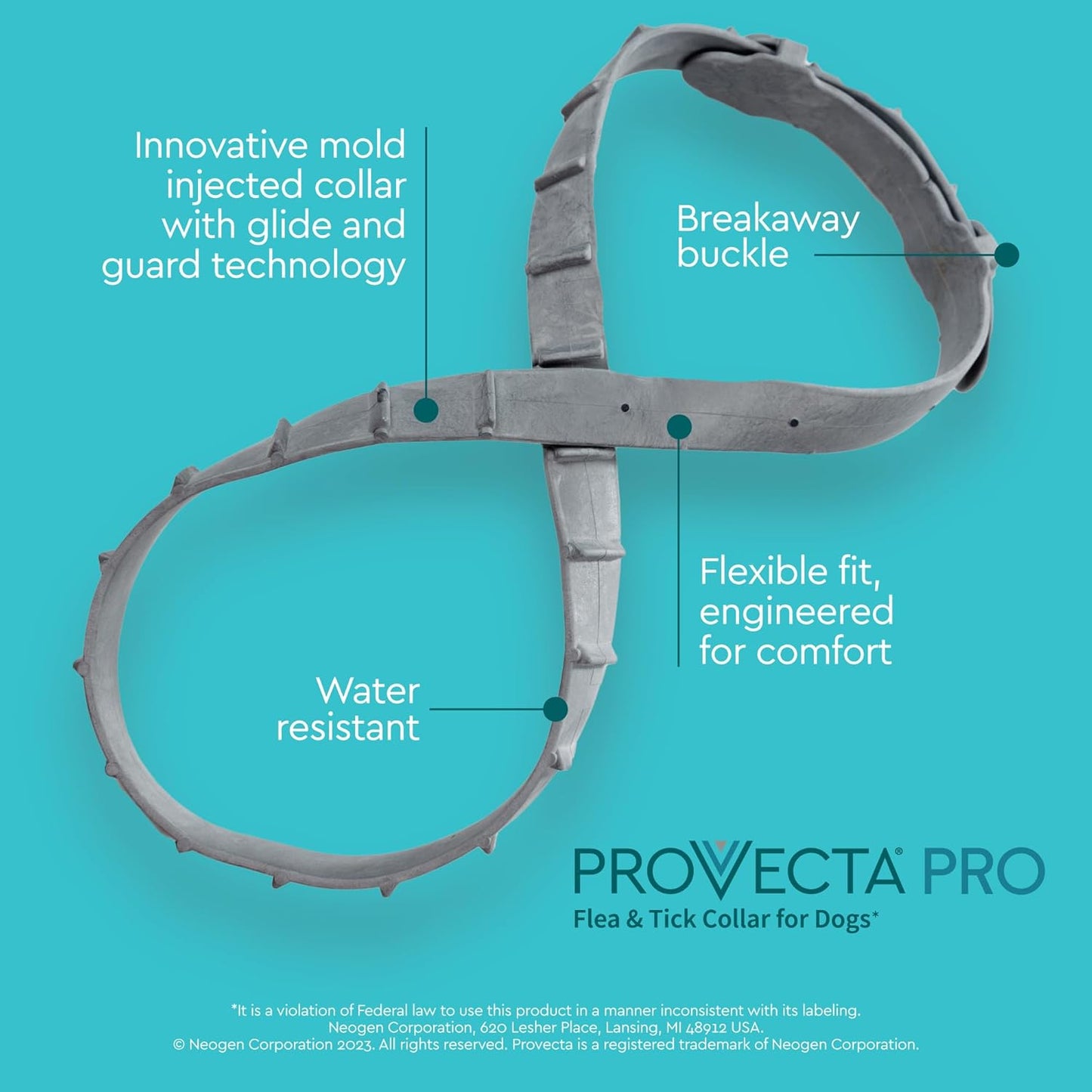 Provecta®, PRO Flea & Tick Collar for Dogs