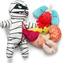 Nocciola, Zombie Mummy Dog Toys with Organs: Funny Cool Hide and Seek Squeaky Chew Toys for Puppies, Small and Medium Size Breed, Plush Stuffed Cognitive Puzzle Toys for Training
