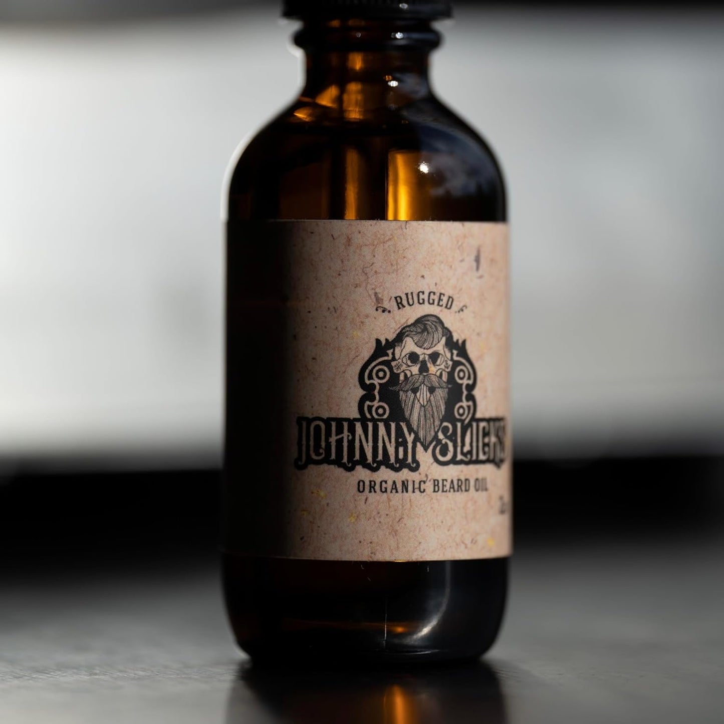 Johnny Slicks, Organic Beard Oil | Moisturize, Soften, Promote Hair Growth, Reduce Itch (US Made, Veteran Owned Handcrafted with Clean Ingredients), Rugged