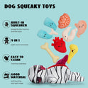Nocciola, Zombie Mummy Dog Toys with Organs: Funny Cool Hide and Seek Squeaky Chew Toys for Puppies, Small and Medium Size Breed, Plush Stuffed Cognitive Puzzle Toys for Training