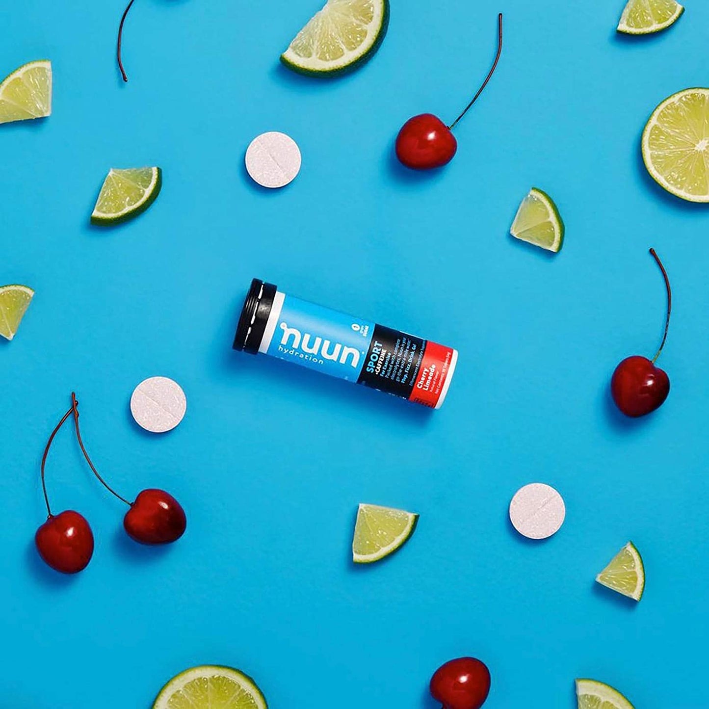 Nuun Energy, Cherry Limeade Electrolyte + Caffeine Tablets (3 Tubes of 10 Tabs)3