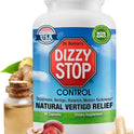 Dr. Barton's, Dizzy Stop  Vertigo Relief Products with Ginger and Grape Seed - Non-Drowsy Motion Sickness Pills for Dizziness Relief and Inner Ear Balance - 80 Count