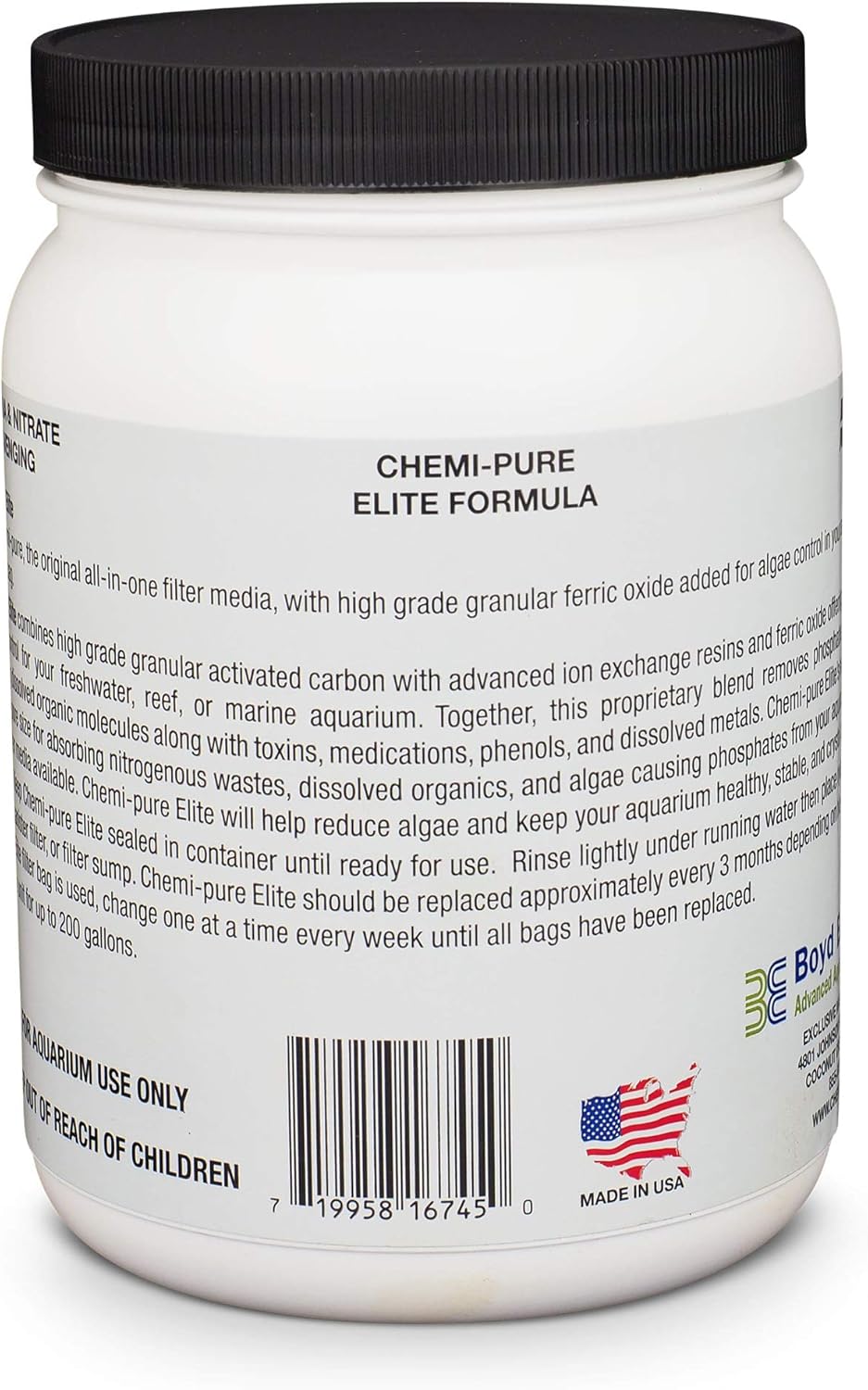 Boyd Enterprises, ABE16745 Chemipure Elite Grande for Aquarium, 46 Oz. (1332g)