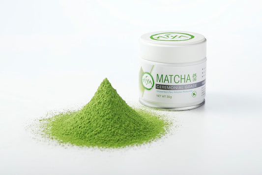 Aiya, Authentic Japanese Premium First Harvest Ceremonial Grade Matcha Green Tea Powder - Vegan-Friendly, Zero Sugar, Gluten-Free - 30g Tin