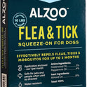 ALZOO, Plant Based Flea & Tick Squeeze-On for Dogs, Helps Repel Fleas, Ticks & Mosquitos, Up to 3-Months Protection, Plant-Based Active Ingredients, Water-Resistant, 3 EZ-On Applicators Per Pack
