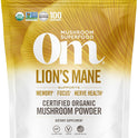 OM, Mushroom Superfood | Lion's Mane | USA Grown Organic Mushrooms | Memory, Focus, Clarity, Nerve Health & Mood Support | 7.05 oz, 100 Servings