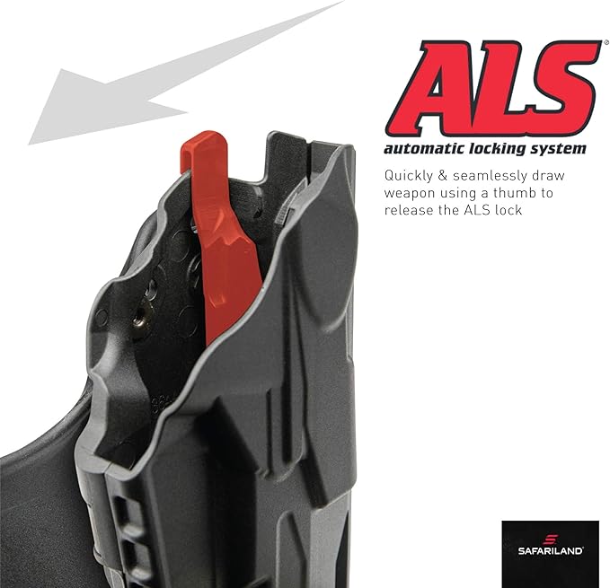 Safariland, 7378, ALS Paddle and Belt Loop Combo Holster, Right Hand