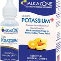 ALKAZONE, Liquid Potassium+ | Liquid Supplements Have Faster Absorption Rate | Concentrated | Easiest Way to take Potassium | Tasteless Flavorless | 1.25 Oz, Clear, Pack of 1