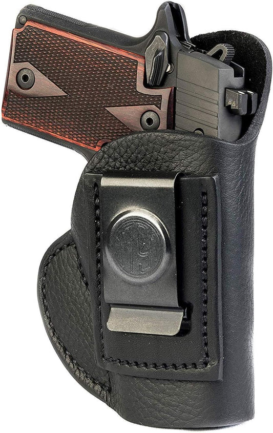1791 Gunleather, IWB Leather Gun Holster Fits Sig P938, P238, Kimber Micro 9 | Right-handed soft leather IWB holster also fits Kimber Micro 380, Beretta Pico, Tomcat 32, Kahr CW380 & Colt Mustang Lite