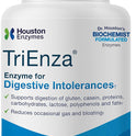 Houston Enzymes, TriEnza,  60 Capsules – Broad-Spectrum Enzymes for Digestive Intolerances – Supports Digestion of Food Proteins, Carbs, & Phenols