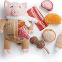 Nocciola, Stuffed Pig Dog Toys: Hide and Seek Funny Squeaky Crinkle Plush Dog Chew Toys for Small Medium Breed, Cognitive Training Pet Enrichment Gifts Supplies
