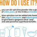 Lone Star, Organic Blue Spirulina Powder - 100% Pure Superfood, Blue-Green Algae, No Fishy Smell, Natural Food Coloring for Smoothies & Protein Drinks - Non GMO, Gluten-Free, Vegan + USDA Certified, 30 Servings