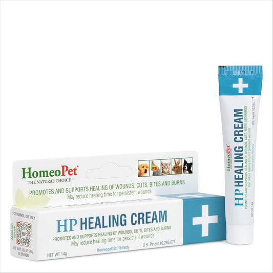 HomeoPet, HP Healing Cream, Safe and Natural Skin-Healing Ointment for Cats and Dogs, 14 Grams