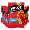 WILDE, Nashville Hot Protein Chips, Thin and Crispy, High Protein, Keto friendly, Made with Real Ingredients, 2.25oz Bags (Pack of 8)