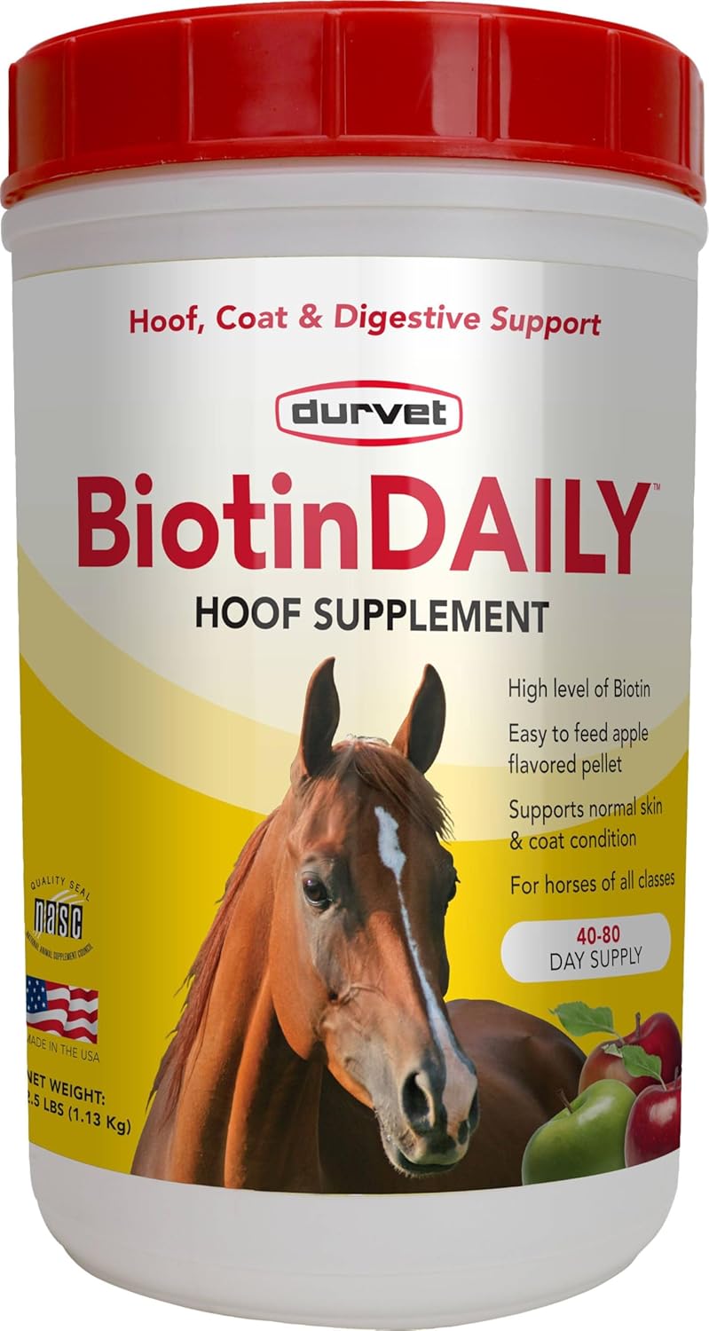 Durvet, 01 0027 Biotin Daily Horse Hoof Care, 2.5 lb