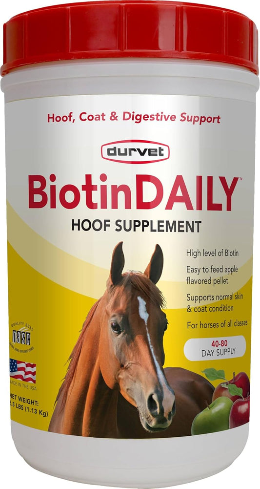 Durvet, 01 0027 Biotin Daily Horse Hoof Care, 2.5 lb