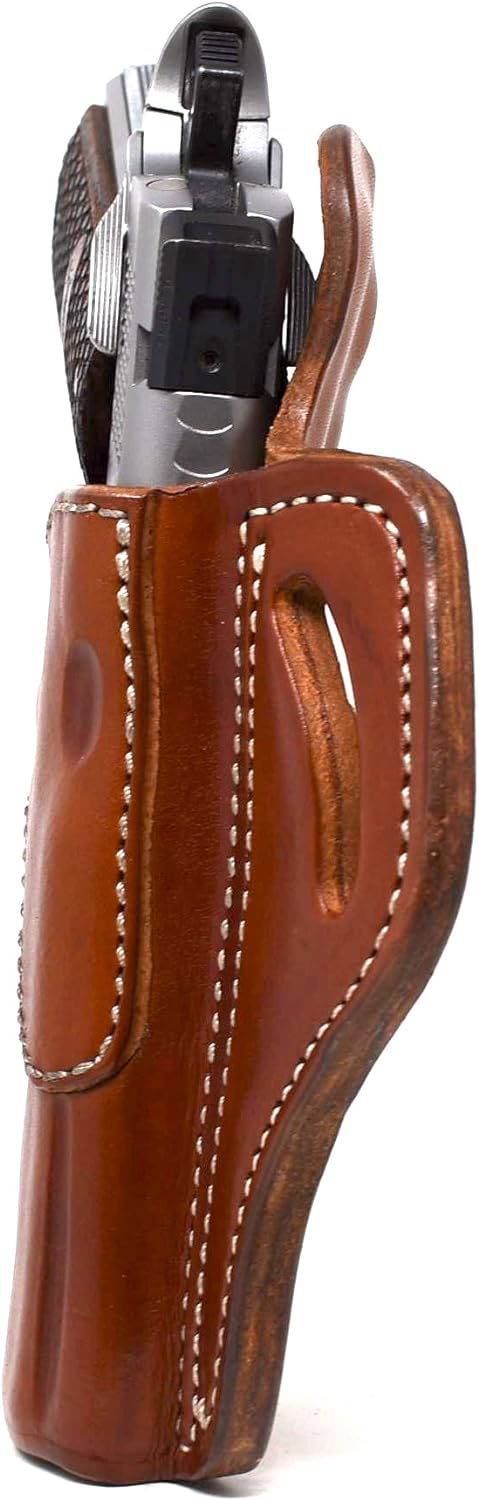 1791 Gunleather, 1911 Holster, Right Hand OWB Leather Gun Holster for Belts fits All 1911 Models with 4" and 5" Barrels