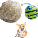 Nocciola, Wobble Giggle Ball for Dogs, Interactive Dog Toys for Boredom, Squeaky Ball Dog Toys to Keep Them Busy, Pet Toys for Small Medium Large Dogs, Fun Giggle Sounds When Rolled or Shaken (S)