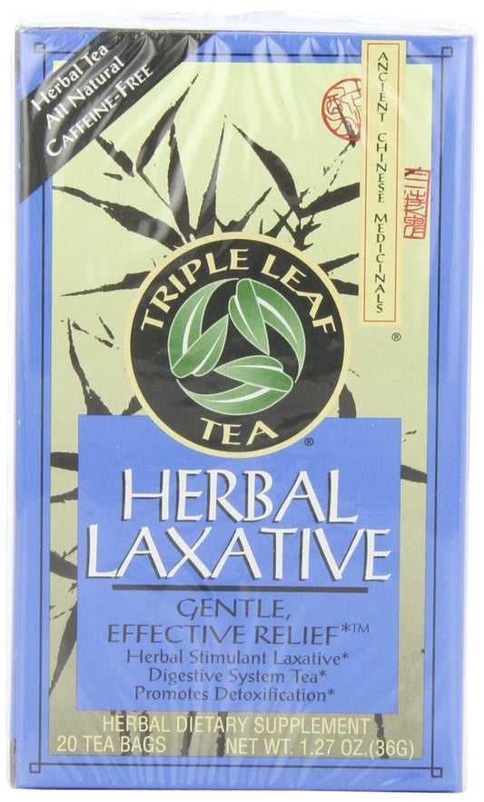 Triple Leaf Tea, Herbal Laxative, 20 Tea Bags (Pack of 6)