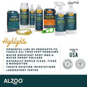 ALZOO, Natural Flea & Tick Squeeze-On for Cats, Helps Repel Fleas, Ticks & Mosquitos, Up to 3-Months Protection, Plant-Based Active Ingredients, Water-Resistant, 3 EZ-On Applicators Per Pack