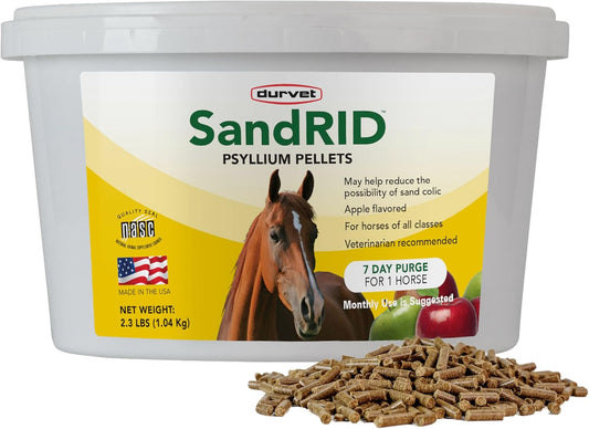 Durvet, Equine 699696 Sandrid Psyllium Pellets Value Pack for Equine, 2.3 lb