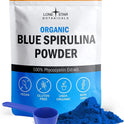 Lone Star, Organic Blue Spirulina Powder - 100% Pure Superfood, Blue-Green Algae, No Fishy Smell, Natural Food Coloring for Smoothies & Protein Drinks - Non GMO, Gluten-Free, Vegan + USDA Certified, 30 Servings