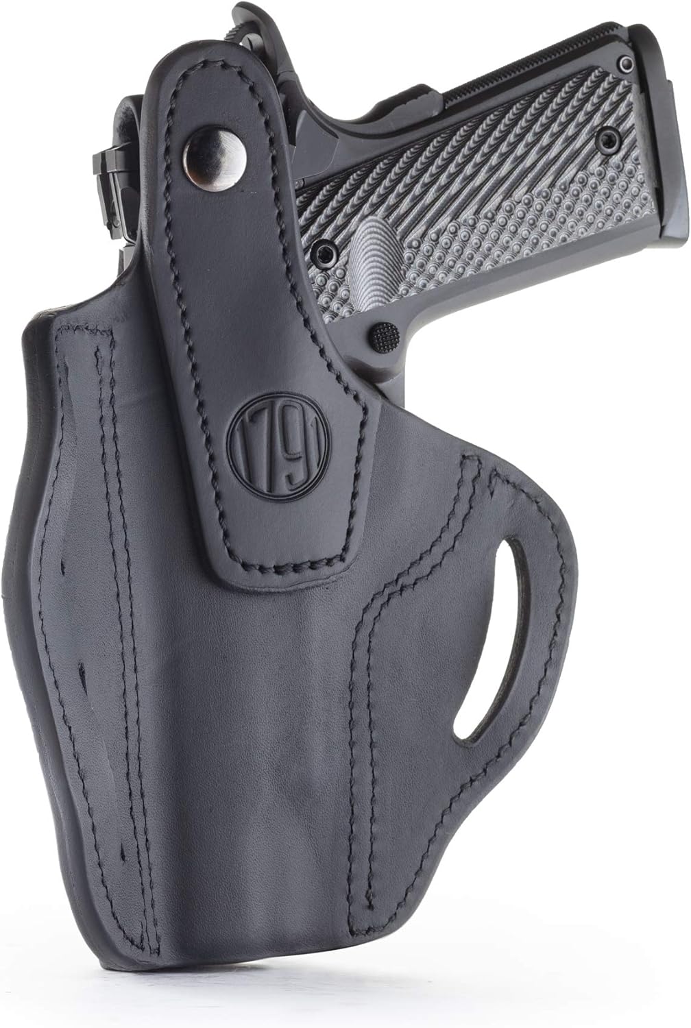 1791 Gunleather, 1911 Holster - Thumb Break Leather Holster - Cocked and Locked Carry - Right Hand OWB Holster for Belts - Fit 4" and 5" Barrels