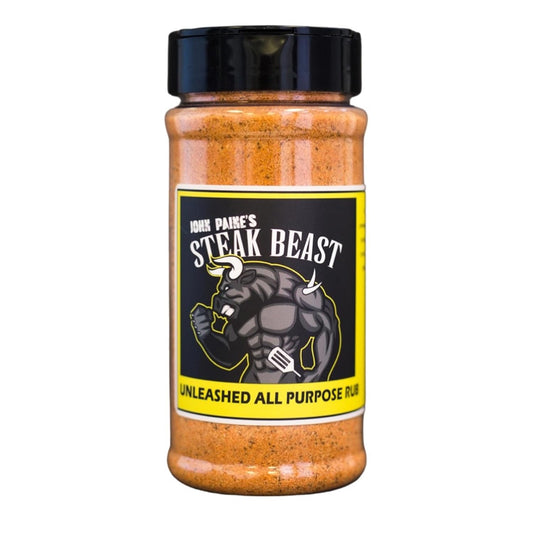 Steak Beast, Unleashed Seasoning: Award-Winning Blend for Grilling, Roasting and Marinate, Perfect for Steak Rubs and Seasonings and for other Meats, Flavorful with a Hint of Butter, 12oz