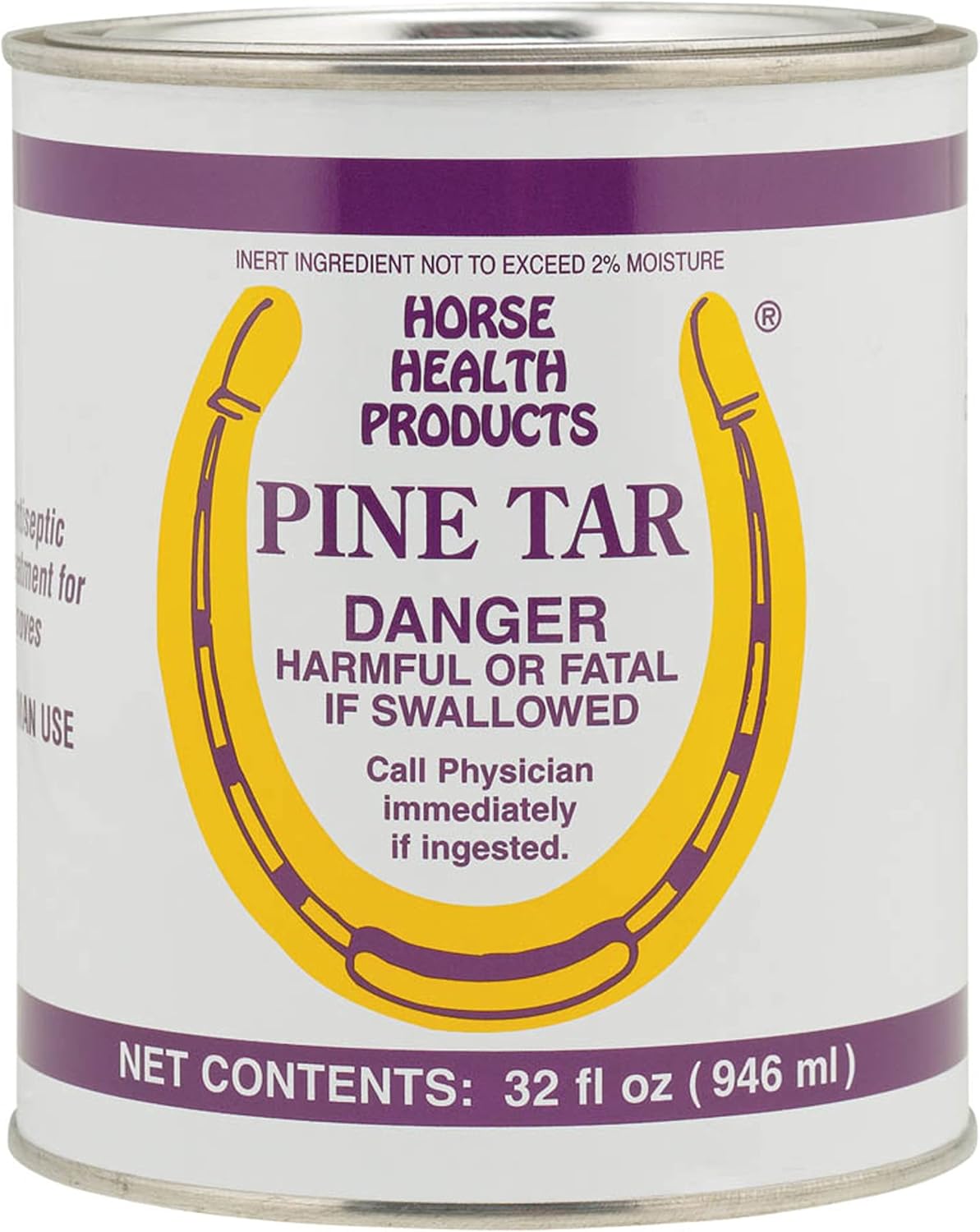 Flagline, Horse Health Pine Tar, Natural Topical Antiseptic for Use on Horse Hooves, Helps Retain Moisture, Helps Keep Hooves from Cracking and Splitting, 32 Fluid Ounces
